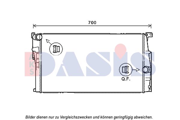 AKS DASIS Radiaator,mootorijahutus 050066N